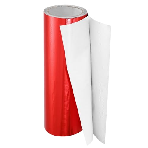 Image of PATIKIL Awning Repair Tape 12 inch x 26ft Waterproof Canvas Tape High Adhesive Tear Repair Patch Kit for PVC Tarpaulin Tent Awning Fabric RV Sail Boat Cover, Red