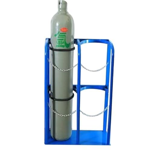 Support de cylindre en acier robuste avec étagère pour garage