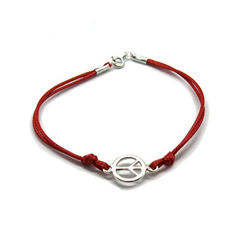 Bracelet en argent massif 925 Paix, le cadeau idéal pour célébrer un lien précieux