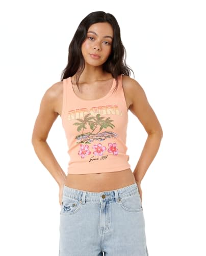 Rip Curl ���f�B�[�X ���u�҂݃N���b�v�h�^���N�g�b�v ? �m�[�X���[�u�t�B�b�gT�V���c, Papaya Hayley O, Medium