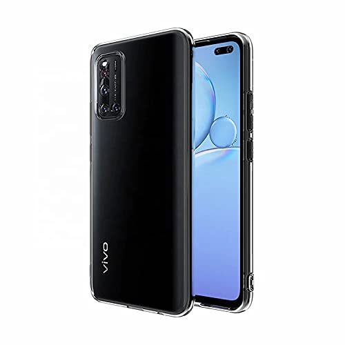 Image of Ultra Clear Slim Anti-Slip Grip Soft Flexible Back Cover for vivo V19 (Shockproof,Transparent)