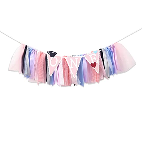 Alice In Wonderland Highchair Banner For Girl - Alice In Wonderland Centerpieces, Alice In Wonderland 1St Bday, Onederland 1St Birthday Girl, Best Booth Photo Props For Baby Shower #TOP7