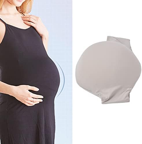 Zerodis Fake Pregnancy Belly, Lifelike Skin Color Artificial Fake Belly Memory Foam Lightweight Breathable Simulation Fake Belly for Women(S)