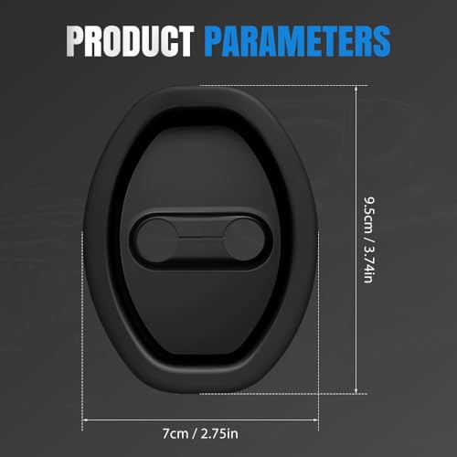 Image of Automaze Car Door Noise Reducer Rubber Silicone Pads, Car Door Latch Protectors, Set of 4 Pc, Black
