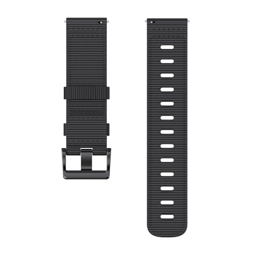 [KPQWEDB] 20mm 22mm �i�C�����X�g���b�v Vivoactive 4 5 6/Venu 3/2 Forerunner 265 255 245 570 Active 5 �g�����h�u���X���b�g�o���h�x���g�Ή�(Black,20mm)