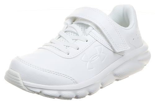 Under Armour Ps Assert 8 Ufm Syn Ac Boy's Velcro Shoes, White,Size 32 EU