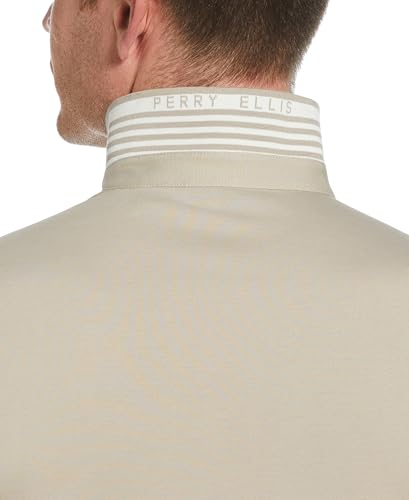 Perry Ellis Polo para Hombre Icon con Tela Sólida, Transpirable y que Absorbe la Humedad (Tallas Small-5XL) miniatura 3