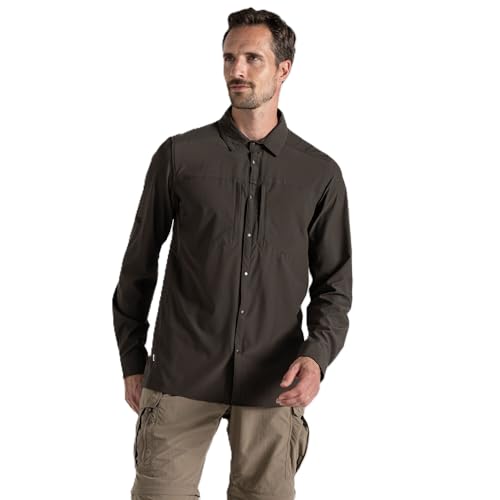Craghoppers Mens Insect Shield Long Sleeve Pro Shirt V for Travel, Hiking and Outdoors