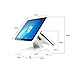OGMOYT Pos System 15 Inch Dual Display with 12 Inch Customer Screen All in One Pc Cash Register Pos Billing Machine Hs-B156-2 for Shops Businesses,Dual Screen White1