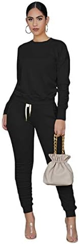 Two Piece Outfits for Women Lounge Sets Joggers with Pocket Loose Sweat Suits Casual Workout Sets for Women 1 Two Piece Outfits for Women Lounge Sets Joggers with Pocket Loose Sweat Suits Casual Workout Sets for Women