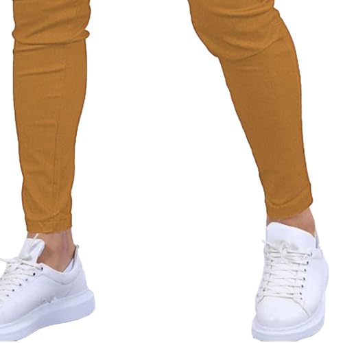 Men's Slim Fit Dress Pants Stretch Lightweight Casual Pants with Tapered Leg for Business or Everyday Wear4