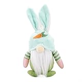 Gdfnmogo Decoración de muñeca de gnomo de Pascua sin rostro, adorno de felpa para vacaciones de primavera