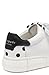 kate spade new york Women's Lift Lace Up Sneaker, Optic White/Black, 8.5