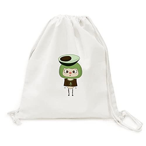 Beauty Gift sac à dos en toile avocat vert idée cadeau bien-être avec cordon de serrage UU