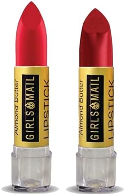 GIRLS MAIL Modern Classic Velvet Cream Mini Matte Lipstick Dual Pack Almond Oil Infused Lip Tint Red Sticks Useful For Female Beauty Influencer Makeup Trainer Beauty Expert Artist