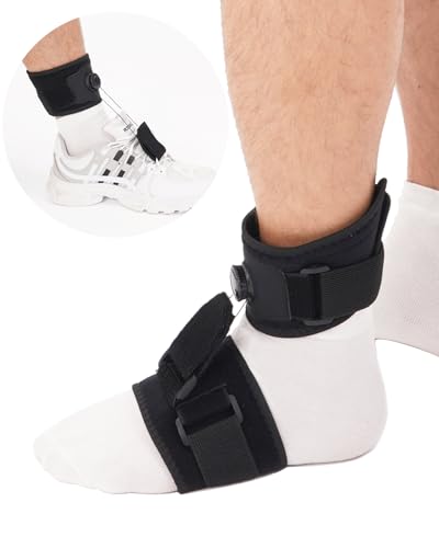 DouHeal AFO Foot Drop Brace, Improve Walking Gait, Effective Relieve Pain, Drop Foot Braces For Walking with Shoes, Adjustable Foot Orthosis Brace Support for Sleep, Plantar Fasciitis for Left & Right