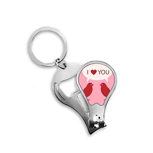 Coupe-ongles de pieds Saint Valentin Love Birds accessoire pédicure