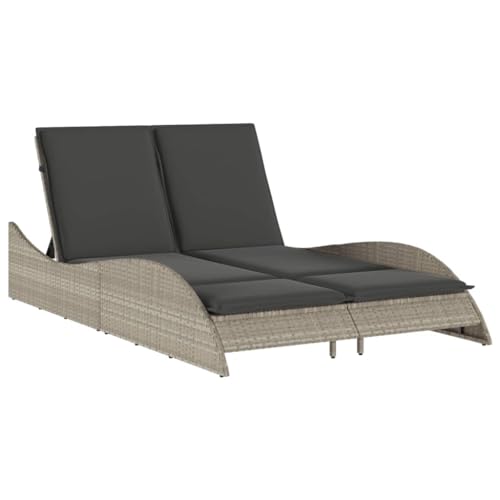vidaXL Sonnenliege, Gartenliege mit Auflagen, Relaxliege Doppelliege...