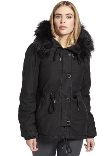 Khujo Angelina Cappotto, Nero (Black 200), Medium