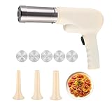 Handheld Electric Pasta Shaper Maker, 5-in-1 Cordless Pasta Maker Machine, Portable Noodle Maker, Homemade Spaghetti Ramen & Sausage Shaper Tubes