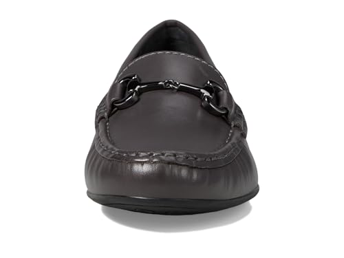 Image of Women's Genuine Leather Slip on Buckle Loafer