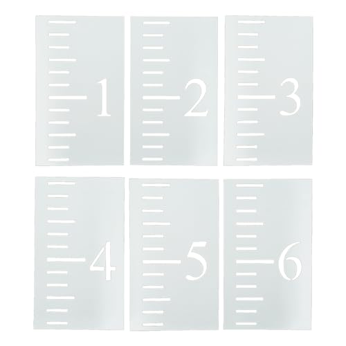 6x Scale Ruler Stencil Growth Chart Stencil Template For Farmhouse Measuring Kids Height Wall Decoration Craft Scale Stencil For Wall