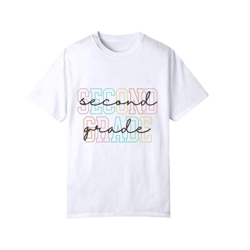 Toddler Kids Back to School Shirt Youth Boys Girls First Day of Preschool Tshirts Children Cute (b-White, 12-13 Years)3