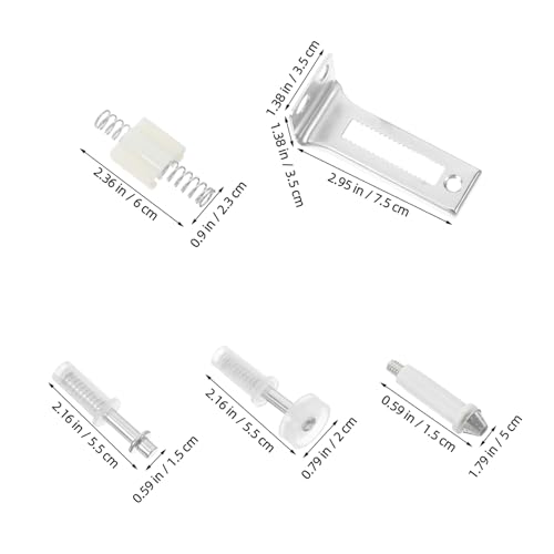 Alipis Bisagra de pivote para puerta plegable, conjunto de hardware para puerta corrediza con guías superior e inferior accesibles miniatura 2
