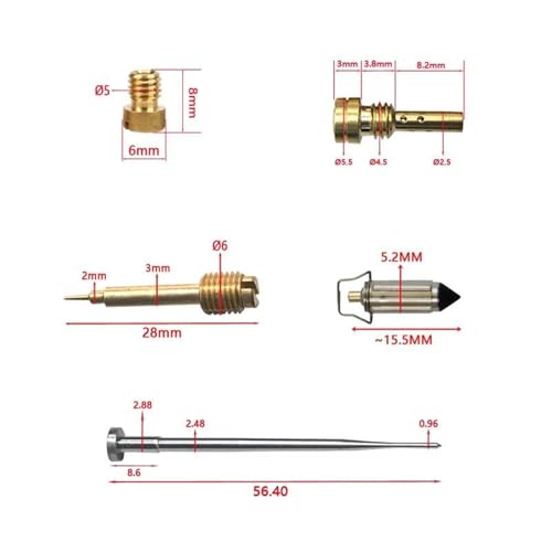 Kit Réparation Carburateur Flotteur Diaphragme EX250-F GPX250R Moto - 4