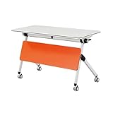 Structure solide : cette table de conférence pliante dispose de panneaux de particules E1 de haute qualité et d'un cadre en métal robuste pour une durabilité et une capacité de charge accrues. Équipé de 4 roues universelles, il permet une mobilité sans effort à 360°, ce qui le rend parfait pour les environnements de bureau polyvalents. Idéale pour les réunions, les événements et les espaces collaboratifs, cette table allie fonctionnalité et style.