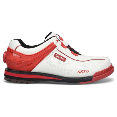 Image of Dexter Men's SST 6 Hybrid BOA Right Handed Bowling Shoes - Available in Medium and Wide Width - Interchangeable Slide Sole and Heels - for Right Handed Bowlers Only