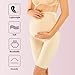 Franato Premium Maternity Shapewear Short, High Waisted Mid-Thigh Pregnancy Underwear Panties Body Shaper Prevent Chaffing Nude