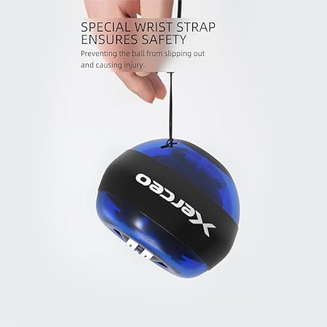 Auto-Start Power Gyro Ball, with LED Light, for Wrist & Forearm Training