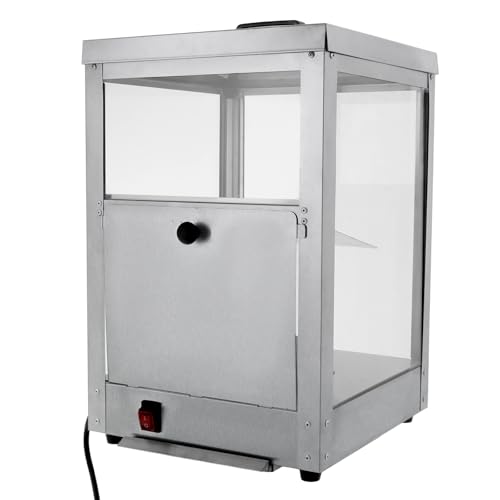 Chauffe-frites 35 l - Appareil de maintien au chaud pour gastronomie - Vitrine chauffante avec éclairage - 55 °C - 305 W 220 V - Vitrine de maintien au chaud...