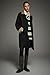 Orolay Women's Double Breasted Trench Coat Waterproof Casual Barn Jacket Long Windproof Outerwear with Corduroy Collar Black X-Large