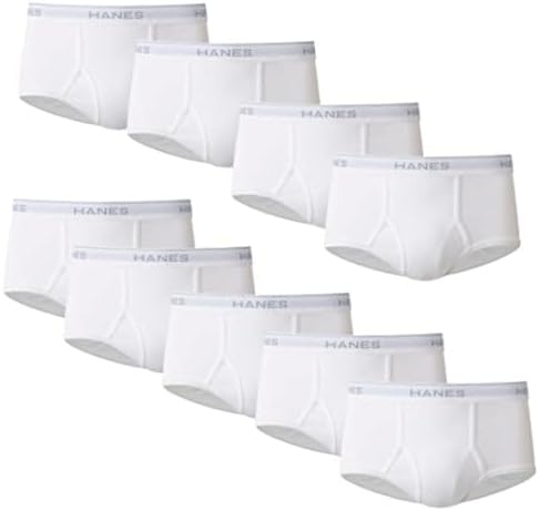 Hanes Men's 225209WHTL 9 Briefs, White