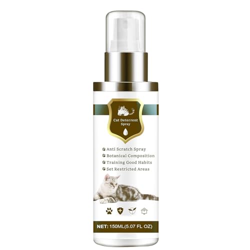 Spray Antiarraños para Gatos,150 Ml Natural Seguro Eficaz | Control Interior Felino | para Interior Y Exterior En Sofa Alfombra Jardin Terraza Balcon Patio Y Plantas
