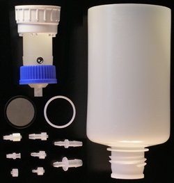 2 Liter Vacuum Funnel Filter System, Polypropylene w/Stainless Steel Vacuum Port