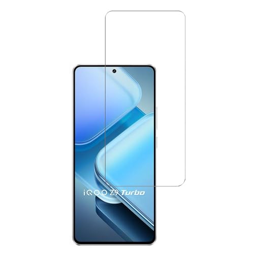 [2 Packs] Tempered Glass Screen Protector for vivo iQOO Z9 Turbo, HD Clear Screen Guard for vivo iQOO Z9 Turbo
