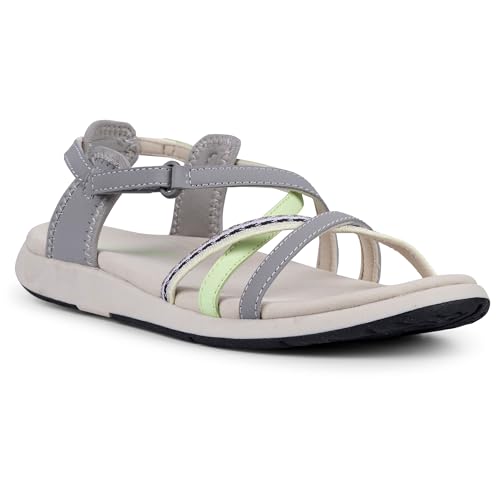 Trespass Womens Multi-Strap Sandals Perla - Women's Casual Strappy Sandal, Summer Beach Sandals with Cushioned & Moulded Footbed, Decorative Strap Sandal Indoor Outdoor