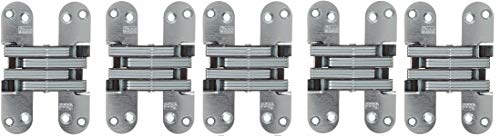 Soss Invisible Hinge Model 218 For 1-3/4" Thick Material, 20 Minute Fire Rated, Zinc, Satin Chrome Exterior Finish, Model Number 218Us26D #TOP3