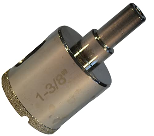 35mm Hole Saw for Tile For Holes for Pipes Guide Holds Holesaw In Place When Drilling Pro Grade Multi Use 35mm Diamond Hole Saw For Porcelain Granite Ceramic Glass Tile Glass Bottles - Image 3