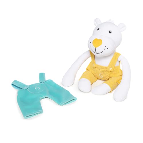 skiddoü weiches Kuscheltiere Bernt mit Latzhosen, Stofftier Bär, plüsch Teddybär, skandinavische Design, Klettverschluss… – Bild 7
