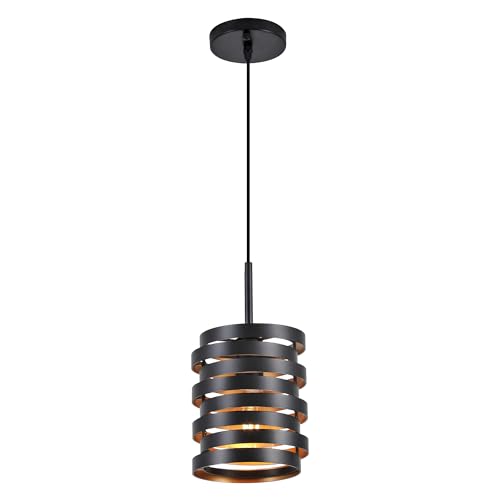 Suspension design haut de gamme CNRATYE luminaire noir et or style ferme moderne