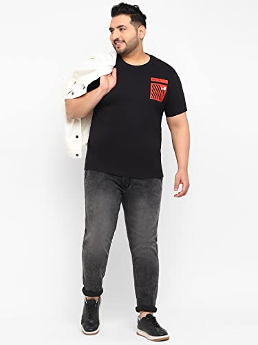 Image of Urbano Plus Men's Graphic Printed Half Sleeve Regular Fit Cotton T-Shirt