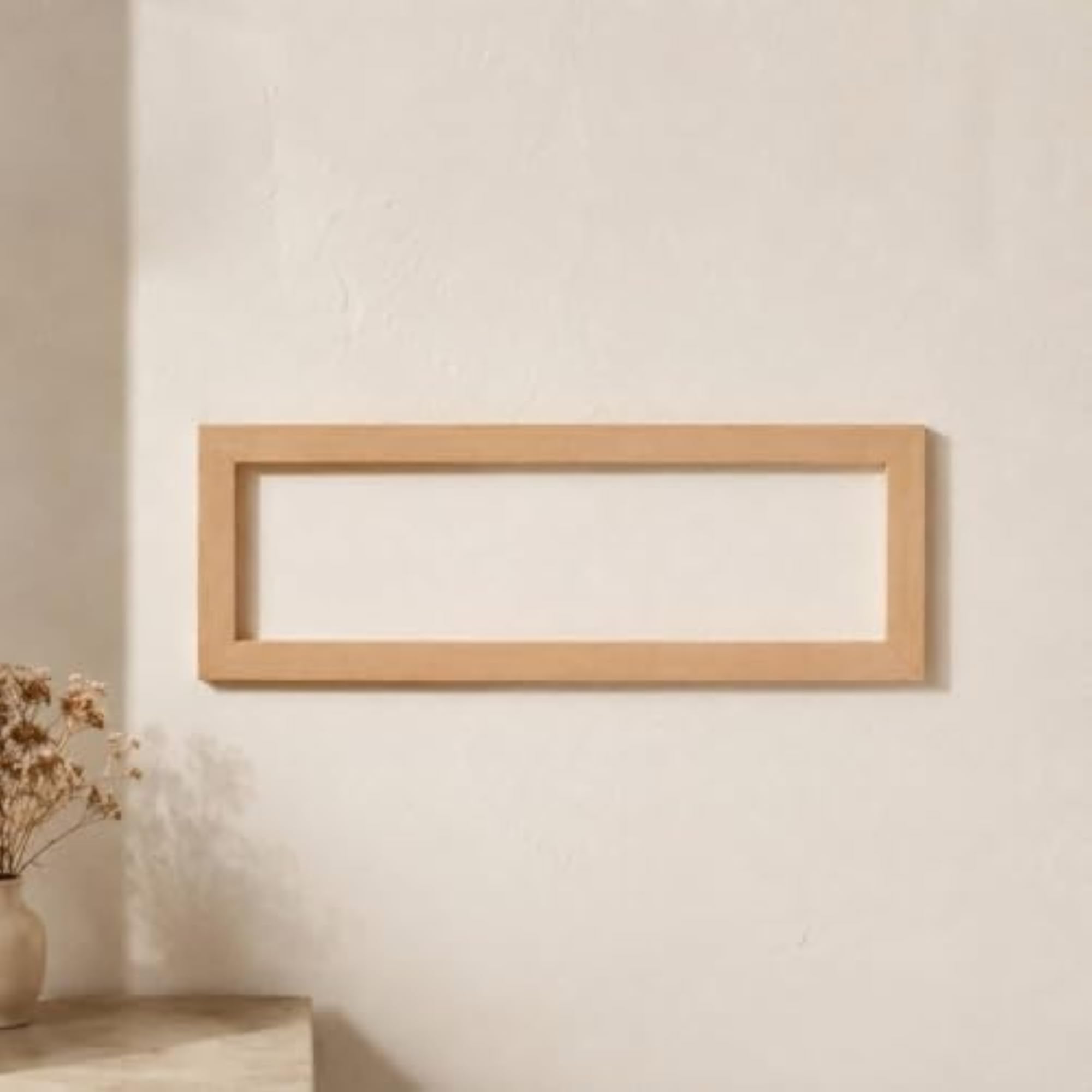 Walnut Wood-Grain Switch Surround Frame, Rectangular