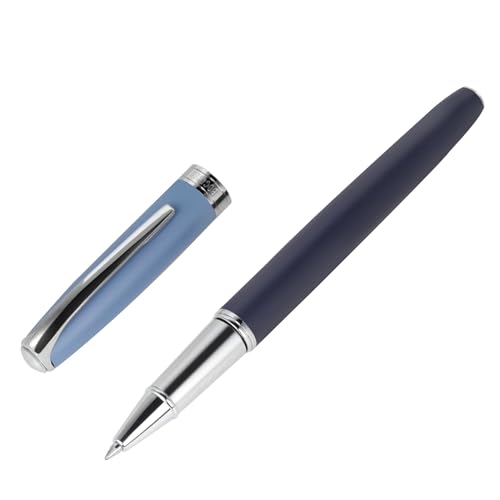 BOCIYER stylish Contrasting color Rollerball Pen set,Luxury Roller Ball Pen Gift Set for Men & Women,Fancy,Executive,Office,writing pens,with 0.5mm Black Extra 2 Refill(blue)