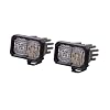 Diode Dynamics C2 1.0 SAE/DOT White Sport Standard LED Pod (pair), Combo w/Amber Backlight