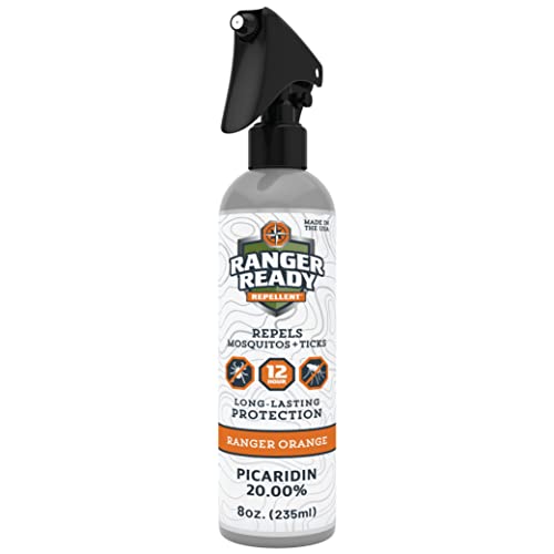 Ranger Ready Repellents Picaridin Insect Repellent Orange Scent - DEET-Free Tick and Mosquito Repellent Bug Spray (8 Oz. Pack of 1)