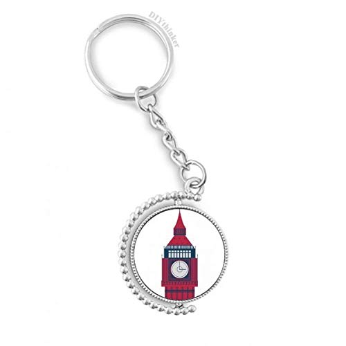 Porte-clés Big Ben rotatif pour retrouver facilement vos clés de maison avec style londonien